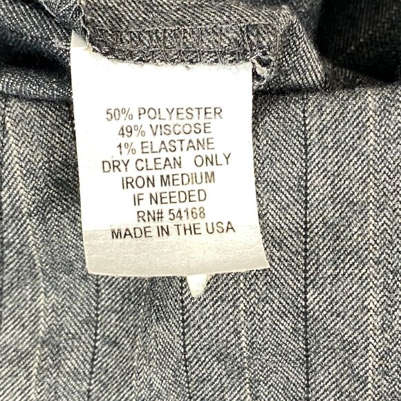 Elliott Lauren Trouser Pants Womens Size 4 Gray Pinstriped Bootcut Leg - Picture 10 of 16